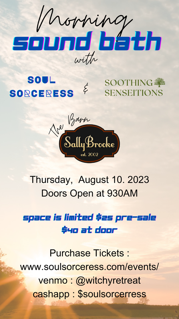 SallyBrooke sound bath august 10