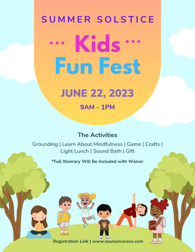 Kids Summer Solstice Fun Workshop Sound Bath